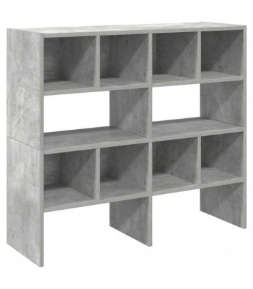 vidaXL Shoe Racks 2 pcs Stackable Concrete Grey 89.5x30x40 cm