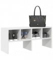 vidaXL Shoe Rack Stackable White 89.5x30x40 cm