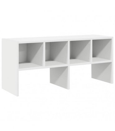 vidaXL Shoe Rack Stackable White 89.5x30x40 cm