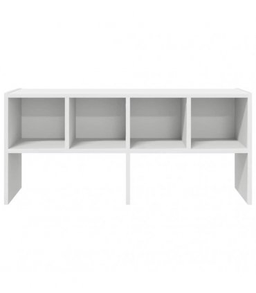 vidaXL Shoe Rack Stackable White 89.5x30x40 cm