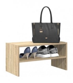 vidaXL Shoe Rack Stackable Sonoma Oak 60x30x30.5 cm