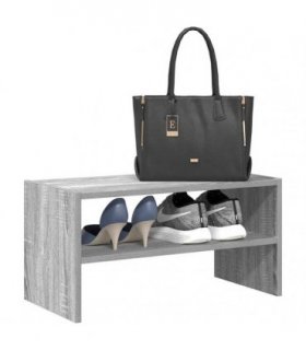 vidaXL Shoe Rack Stackable Grey Sonoma 60x30x30.5 cm