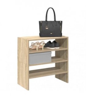 vidaXL Shoe Racks 2 pcs Stackable Sonoma Oak 60x30x30.5 cm