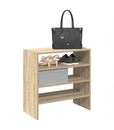 vidaXL Shoe Racks 2 pcs Stackable Sonoma Oak 60x30x30.5 cm