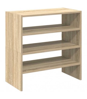 vidaXL Shoe Racks 2 pcs Stackable Sonoma Oak 60x30x30.5 cm