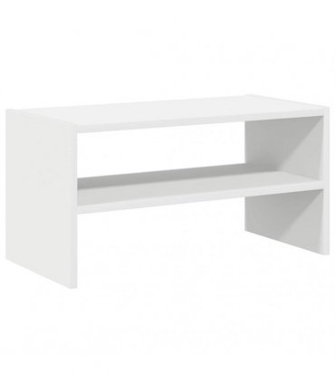 vidaXL Shoe Rack Stackable White 60x30x30.5 cm