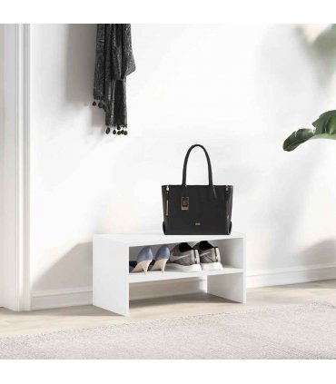 vidaXL Shoe Rack Stackable White 60x30x30.5 cm