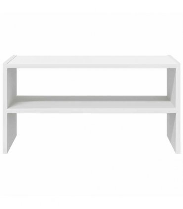 vidaXL Shoe Rack Stackable White 60x30x30.5 cm