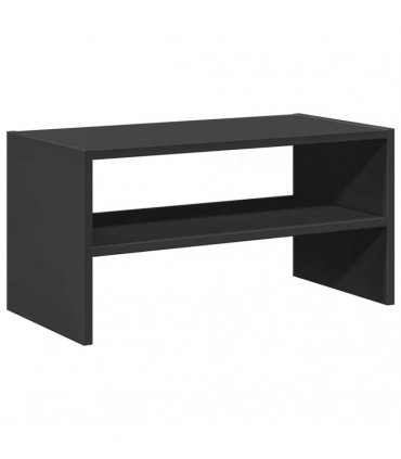 vidaXL Shoe Rack Stackable Black Oak 60x30x30.5 cm