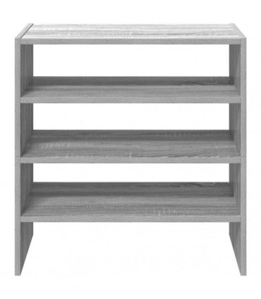 vidaXL Shoe Racks 2 pcs Stackable Grey Sonoma 60x30x30.5 cm