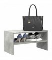 vidaXL Shoe Rack Stackable Concrete Grey 60x30x30.5 cm