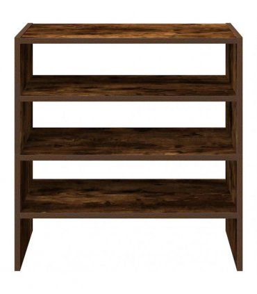 vidaXL Shoe Racks 2 pcs Stackable Smoked Oak 60x30x30.5 cm