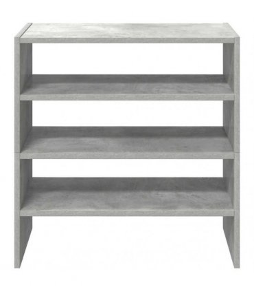 vidaXL Shoe Racks 2 pcs Stackable Concrete Grey 60x30x30.5 cm