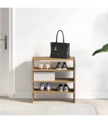 vidaXL Shoe Racks 2 pcs Stackable Artisan Oak 60x30x30.5 cm