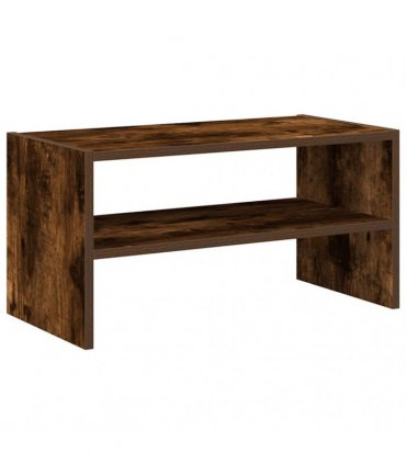 vidaXL Shoe Rack Stackable Smoked Oak 60x30x30.5 cm