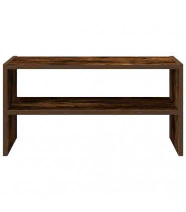 vidaXL Shoe Rack Stackable Smoked Oak 60x30x30.5 cm