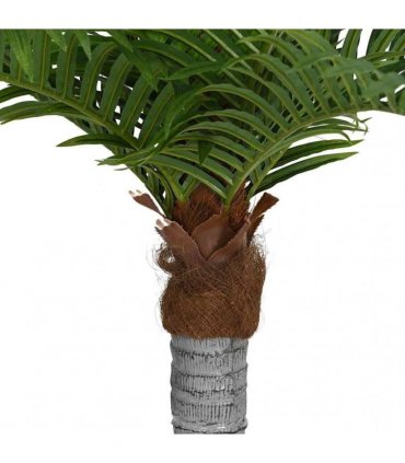 vidaXL Artificial Palm Tree 15 Leaves 200 cm Green