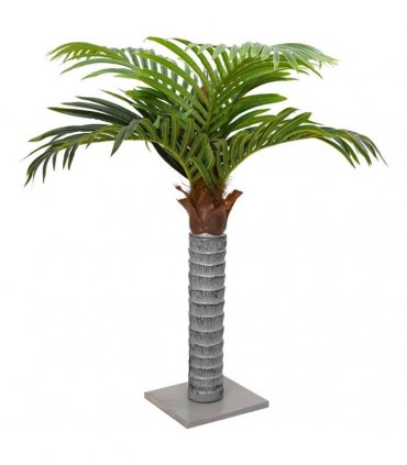 vidaXL Artificial Palm Tree 6 Leaves 100 cm Green