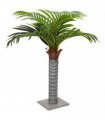 vidaXL Artificial Palm Tree 6 Leaves 100 cm Green