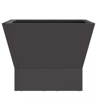 vidaXL Fire Pit Black 40 x 40 x 35 cm Steel — Colour: Cold-rolled steel/black, Size: 40 x 40 x 30 cm