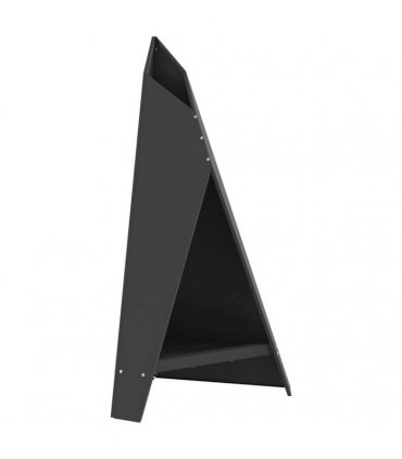 vidaXL Fire Pit Black 58 x 40 x 100 cm Steel — Colour: Cold-rolled steel/black