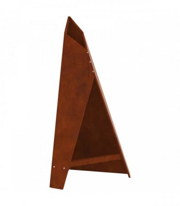 vidaXL Fire Pit Brown 58 x 40 x 100 cm Weathering Steel — Colour: Weathering steel/brown