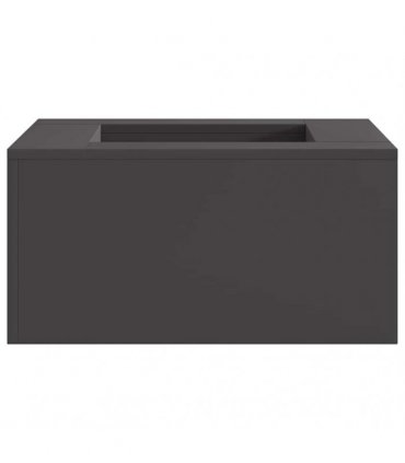 vidaXL Fire Pit Black 60 x 60 x 30 cm Steel — Colour: Cold-rolled steel/black