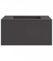 vidaXL Fire Pit Black 60 x 60 x 30 cm Steel — Colour: Cold-rolled steel/black