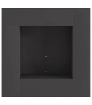 vidaXL Fire Pit Black 60 x 60 x 30 cm Steel — Colour: Cold-rolled steel/black