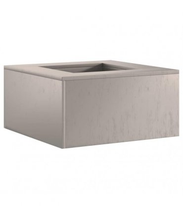 vidaXL Fire Pit Brown 60 x 60 x 30 cm Weathering Steel — Colour: Weathering steel/brown