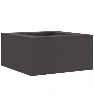 vidaXL Fire Pit Black 80 x 80 x 40 cm Steel — Colour: Cold-rolled steel/black