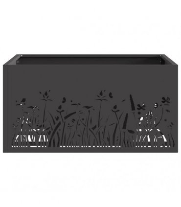 vidaXL Fire Pit Black 60 x 60 x 30 cm Steel — Colour: Cold-rolled steel/black — V0672058081