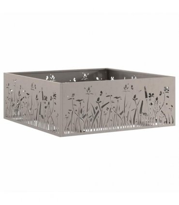 vidaXL Fire Pit Brown 80 x 80 x 30 cm Weathering Steel — Colour: Weathering steel/brown