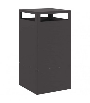 vidaXL Fire Pit Black 50 x 50 x 100 cm Steel — Colour: Cold-rolled steel/black