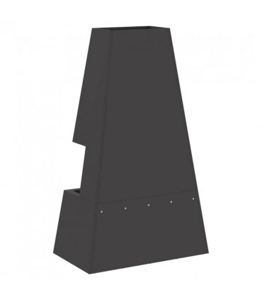 vidaXL Fire Pit Black 60 x 35 x 100 cm Steel — Colour: Cold-rolled steel/black