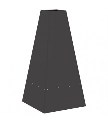 vidaXL Fire Pit Black 50 x 50 x 100 cm Steel — Colour: Cold-rolled steel/black — V0672058103