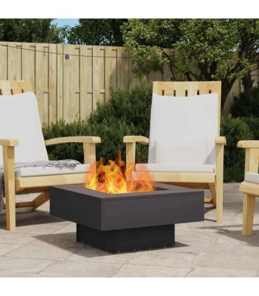 vidaXL Fire Pit Black 60 x 60 x 30 cm Steel — Colour: Cold-rolled steel/black — V0672058108