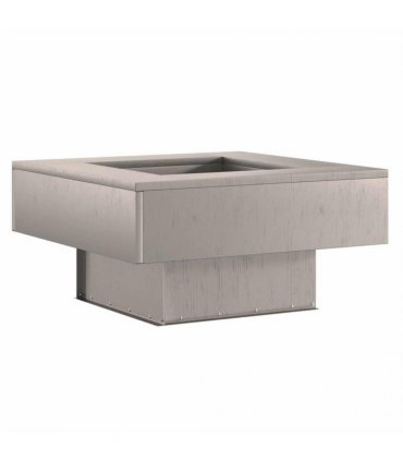 vidaXL Fire Pit Brown 60 x 60 x 30 cm Weathering Steel — Colour: Weathering steel/brown — V0672058109