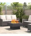 vidaXL Fire Pit Black 80 x 80 x 40 cm Steel — Colour: Cold-rolled steel/black — V0672058111