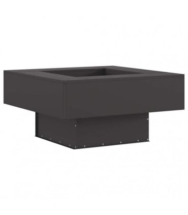 vidaXL Fire Pit Black 80 x 80 x 40 cm Steel — Colour: Cold-rolled steel/black — V0672058111