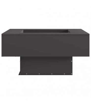 vidaXL Fire Pit Black 80 x 80 x 40 cm Steel — Colour: Cold-rolled steel/black — V0672058111