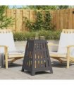 vidaXL Fire Pit Black 50 x 50 x 70 cm Steel — Colour: Cold-rolled steel/black