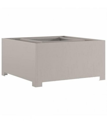 vidaXL Fire Pit Brown 80 x 80 x 40 cm Weathering Steel — Colour: Weathering steel/brown