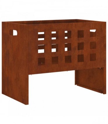 vidaXL Fire Pit Brown 50 x 30 x 40 cm Steel — Colour: Weathering steel/brown