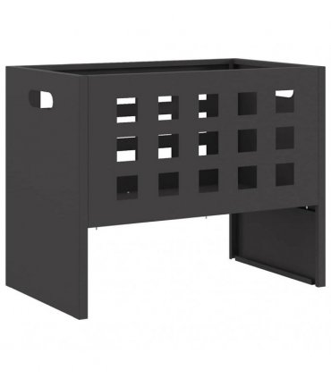 vidaXL Fire Pit Black 50 x 30 x 40 cm Steel — Colour: Cold-rolled steel/black