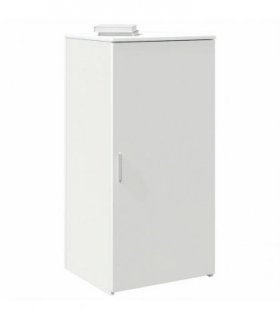 vidaXL Storage Cabinet White 50x45x103.5 cm Engineered Wood — Size: 50 x 45 x 103.5 cm