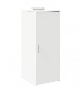 vidaXL Storage Cabinet White 40x45x103.5 cm Engineered Wood — Size: 40 x 45 x 103.5 cm