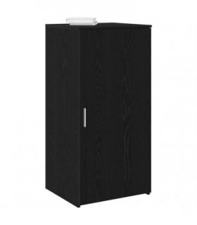 vidaXL Storage Cabinet Black 50x45x103.5 cm Engineered Wood — Size: 50 x 45 x 103.5 cm