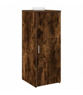 vidaXL Storage Cabinet Smoked Oak 40x45x103.5 cm Engineered Wood — Size: 40 x 45 x 103.5 cm