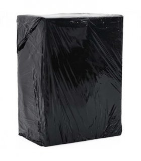 vidaXL Stretch Film 2 pcs Black 23 μm 50 cm x 300 m — Size: 50 cm x 300 m (23 μm thick)
